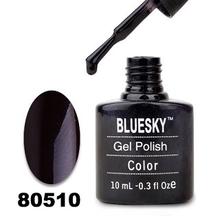 Гель-лак Bluesky 80510-Темно-фиолетовый,плотный, 10 мл.