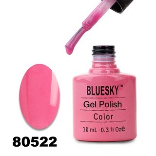 Гель-лак Bluesky 80522-Ярко-розовый, 10 мл.