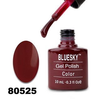 Гель-лак Bluesky 80525-Красный бордо,плотный, 10 мл.