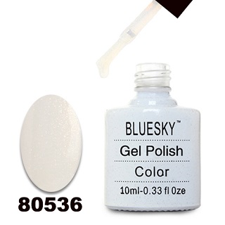 Гель-лак Bluesky 80536-Прозрачно-мерцающий золотистый блеск, 10 мл.