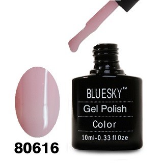Гель-лак Bluesky 80616- Нежно-розовый эмалевый, 10 мл.