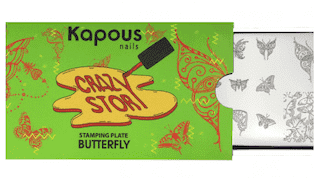 Butterfly, пластина для стемпинга "Crazy story", арт. 2363