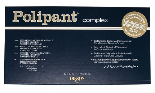 POLIPANT COMPLEX Комплекс с плацентарными и растительными экстрактами, растительными протеинами против выпадения волос и активизации роста волос, 10 мл.