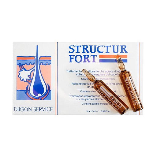 STRUCTUR FORT Комплекс восстанавливающий структуру волос, укрепляющий корни, 12 мл.