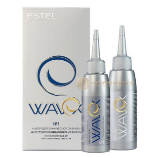 Estel. Набор для химической завивки Wavex для трудноподдающихся волос №1