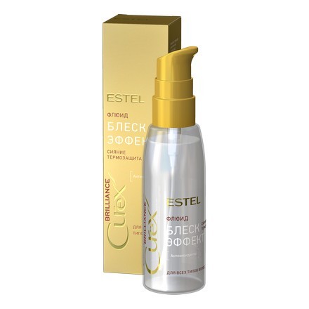 Estel. Флюид-блеск с термозащитой для всех типов волос CUREX BRILLIANCE, 100 мл.