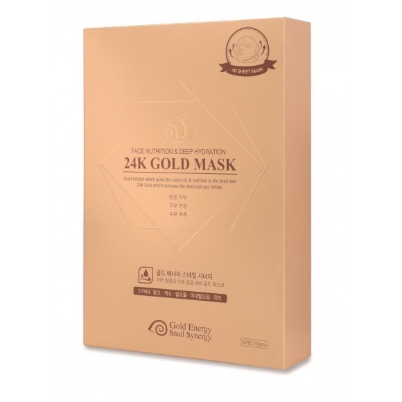 Маска для лица питательная GOLD SNAIL FACE NUTRITION MASK, упаковка 1 шт.