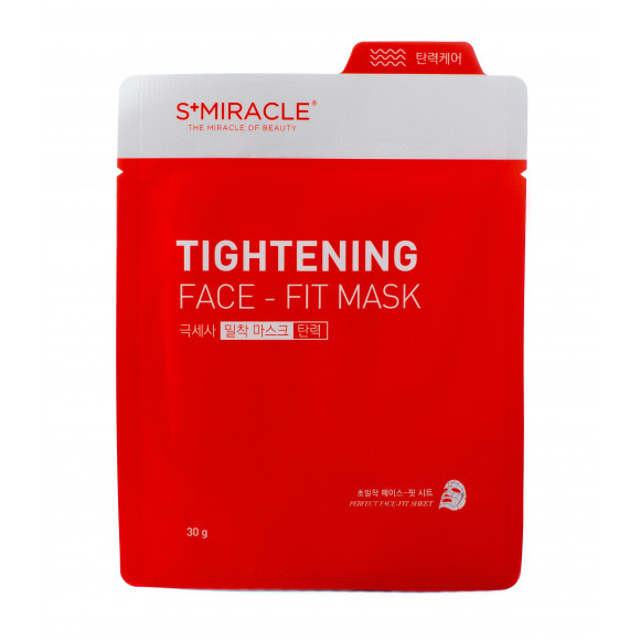 Маска для лица подтягивающая "S+MIRACLE" Tightening Face Fit Mask, 30 гр.