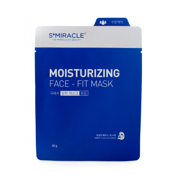 Маска для лица увлажняющая "S+MIRACLE" Moisturizing Face Fit Mask, 30 гр.