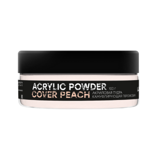 Акриловая пудра камуфлирующая персиковая Acrylic Powder Cover Peach, 100 гр.