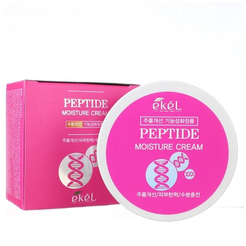 EKEL Moisture Cream Peptide Увлажняющий крем для лица с пептидами, 100 гр.