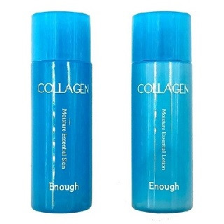 ENOUGH Collagen Skin Lotion Kit (Moisture Essential Skin + Moisture Essential Lotion) Набор: Увлажняющий тонер для лица, Увлажняющий лосьон для лица