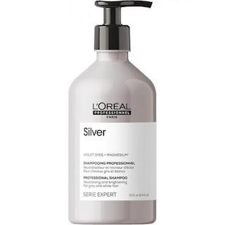 L'Oreal Professionnel Serie Expert Silver Шампунь для нейтрализации желтизны осветленных и седых волос, 500 мл.