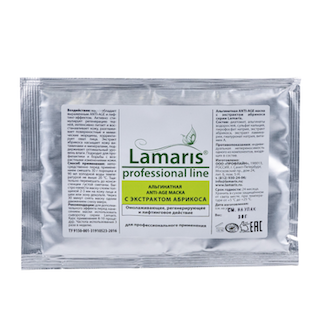 Lamaris. Альгинатная ANTI-AGE маска экстрактом абрикоса, 30 гр.