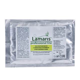 Lamaris. Альгинатная маска с аминокислотами и олигоэлементами, 30 гр.