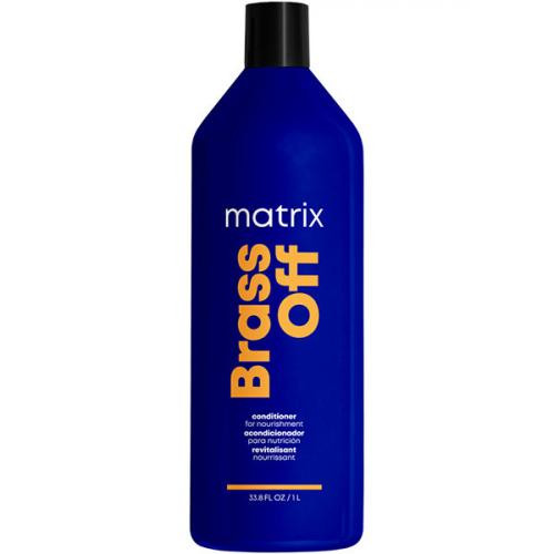 Matrix Total Results Brass Off Кондиционер для глубокого питания волос оттенка Холодный блонд, 1000 мл.