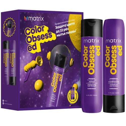 Matrix Total Results Color Obsessed Набор для защиты цвета окрашенных волос, шампунь, 300 мл + кондиционер, 300 мл.