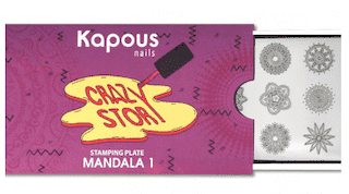 Mandala 1, пластина для стемпинга "Crazy story", арт. 2358
