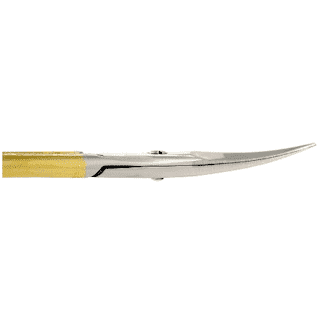 Ножницы для кожи METZGER CS-795-HG (CVD) Изогнутые (позолоченные)