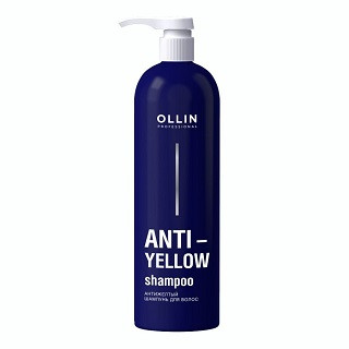 OLLIN ANTI-YELLOW Антижелтый шампунь для волос, 500 мл.