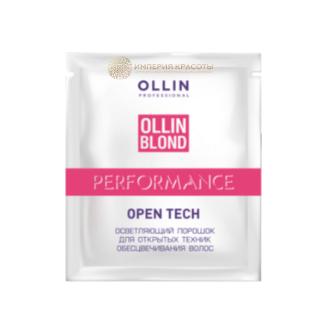 OLLIN BLOND PERFORMANCE Open Tech Осветляющий порошок для открытых техник обесцвечивания волос, 30 гр.