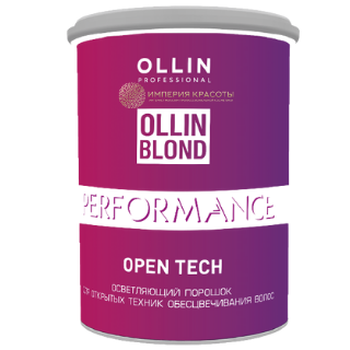OLLIN BLOND PERFORMANCE Open Tech Осветляющий порошок для открытых техник обесцвечивания волос, 500 гр.