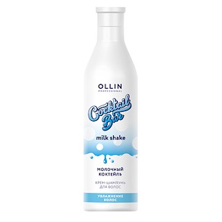OLLIN Крем-шампунь "Молочный коктейль" увлажнение и питание волос, 400 мл.