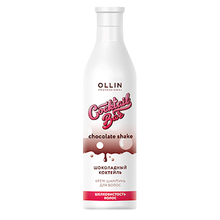 OLLIN Крем-шампунь "Шоколадный коктейль" объем и шелковистость волос, 400 мл.
