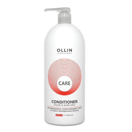 OLLIN CARE Кондиционер сохраняющий цвет и блеск окрашенных волос Care Color&Shine Save, 1000 мл.