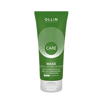 OLLIN CARE Маска интенсивная для восстановления структуры волос Care Restore, 200 мл.
