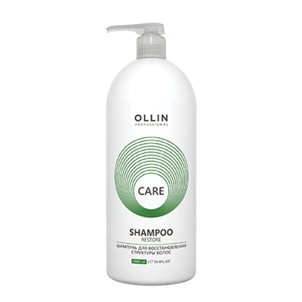 OLLIN CARE Шампунь для восстановления структуры волос Care Restore, 1000 мл.