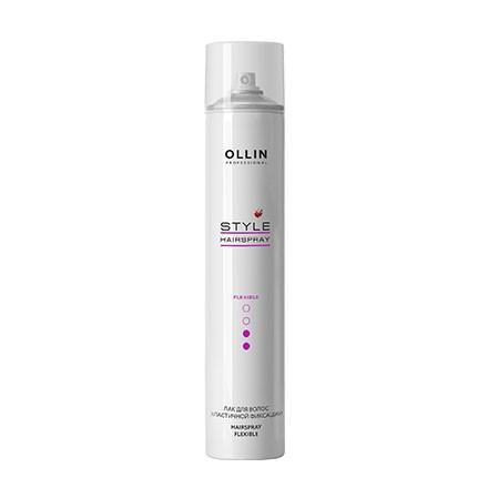 OLLIN STYLE Лак для волос эластичной фиксации, 450 мл.