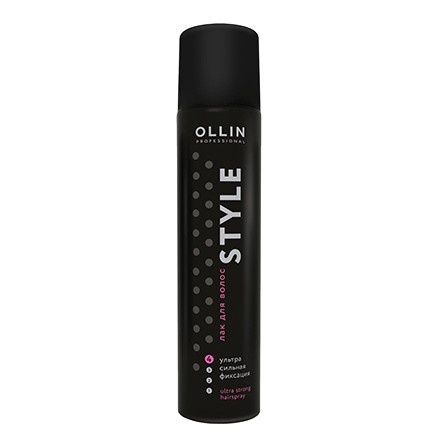 OLLIN STYLE Лак для волос ультрасильной фиксации, 50 мл.