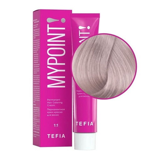 Tefia. Mypoint 10.7 экстра светлый блондин фиолетовый Перманентная крем-краска для волос, 60 мл.