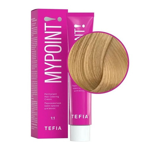 Tefia. Mypoint 9.0 очень светлый блондин натуральный Перманентная крем-краска для волос, 60 мл.