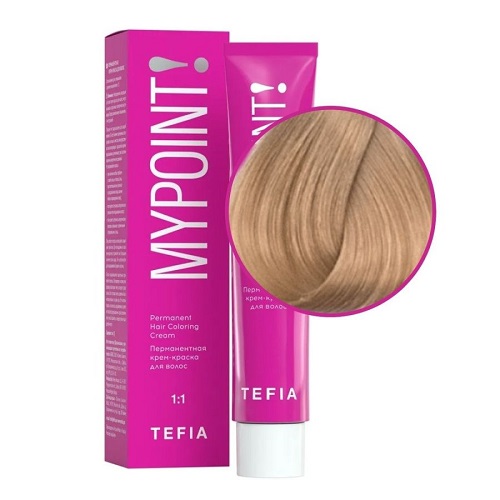 Tefia. Mypoint 9.37 очень светлый блондин золотисто-фиолетовый Перманентная крем-краска для волос, 60 мл.