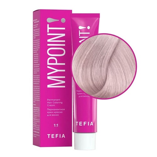 Tefia. Mypoint 9.7 очень светлый блондин фиолетовый Перманентная крем-краска для волос, 60 мл.