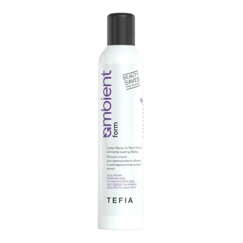 Tefia. Лосьон-спрей для прикорневого объема и долговременной укладки волос, 250 мл.