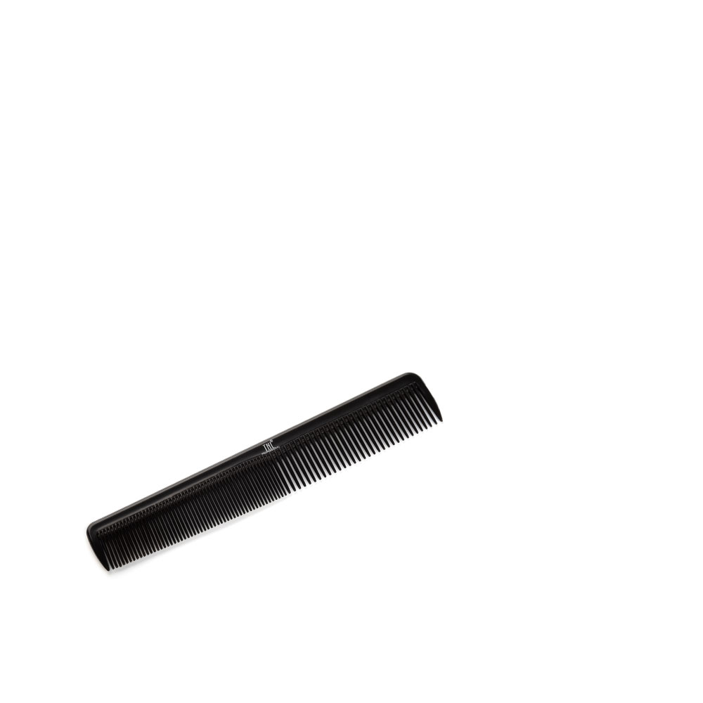 Расчёска для стрижек TNL , комбинированная, зауженная, 163 мм, черная