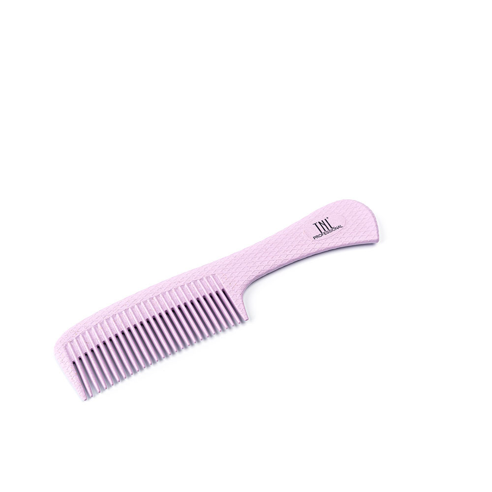 Расческа для волос TNL широкая с ручкой, 47х220 мм, розовая