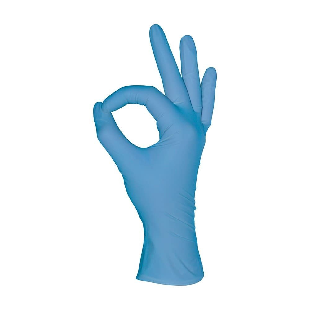 Перчатки нитриловые голубые 50 пар ( 100 шт)