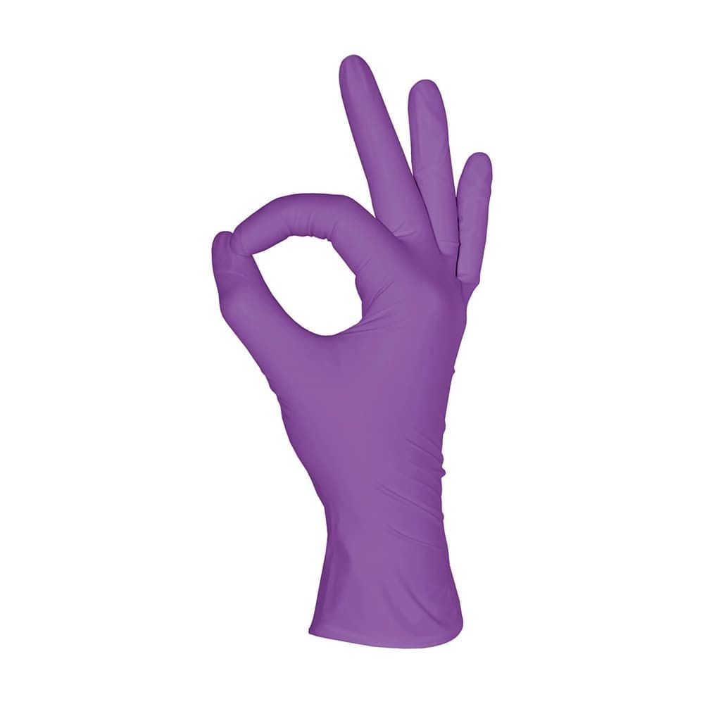Перчатки нитриловые пурпурные 50 пар ( 100 шт)