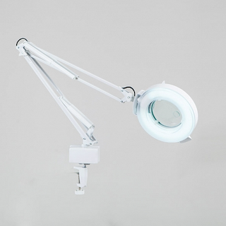 Кольцевая лампа лупа SD-2021Т на струбцине