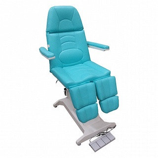Педикюрное кресло "ФутПрофи-1", с газлифтами на подножках, 1 электропривод, педаль управления