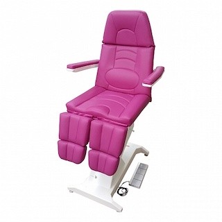 Педикюрное кресло "ФутПрофи-1", с газлифтами на подножках, 1 электропривод, педаль управления