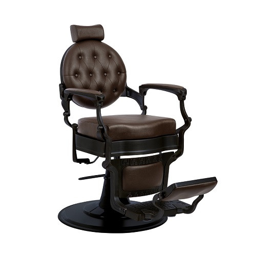Кресло для барбершопа BUZZ Black Brown