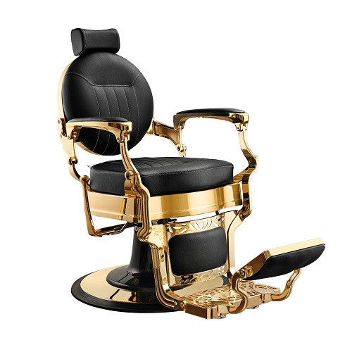 Кресло для барбершопа CAESAR Gold Black