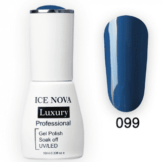 Гель-Лак ICE NOVA Luxury 099 Vintage blue, 10 мл.