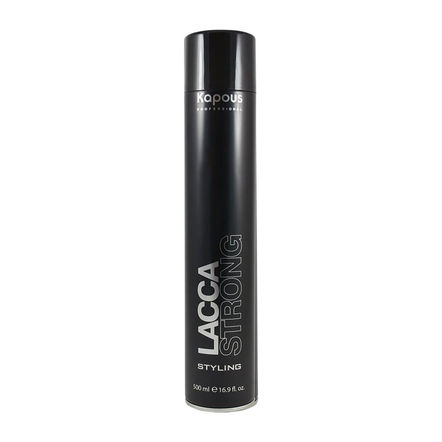 Лак для волос аэрозольный (без фреона) сильной фиксации "Lacca Strong" серии "Styling", 500 мл.