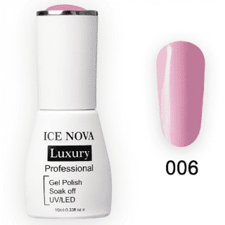 Гель-Лак ICE NOVA Luxury 006 Pink, 10 мл.